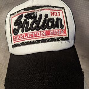 Black and White Graphic Cap NWOT